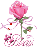 Gif animé bisous fleur